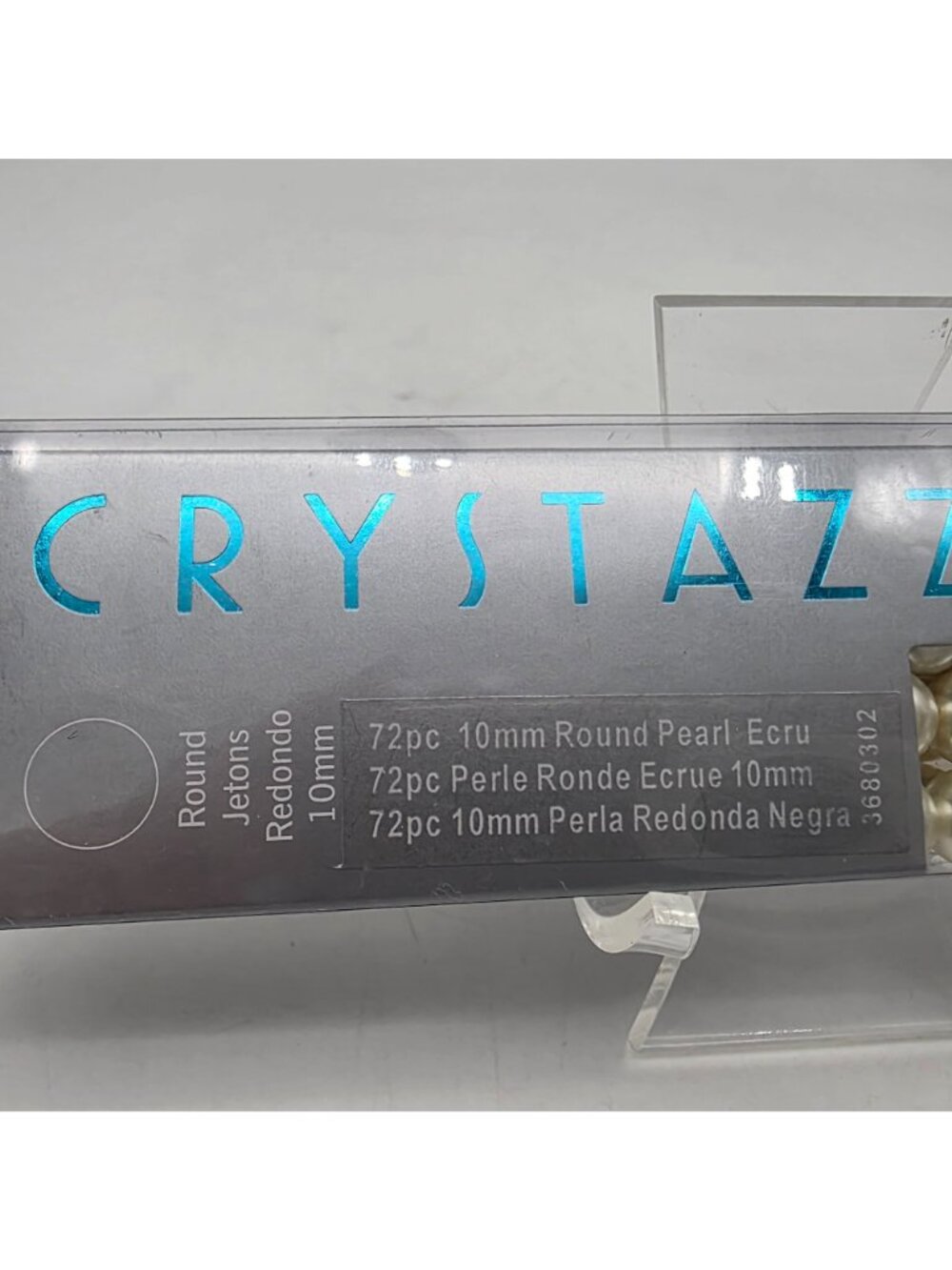 Crystazzi 10mm Round Pearl Beads Ecru 72 Pieces - Picture 2 of 4